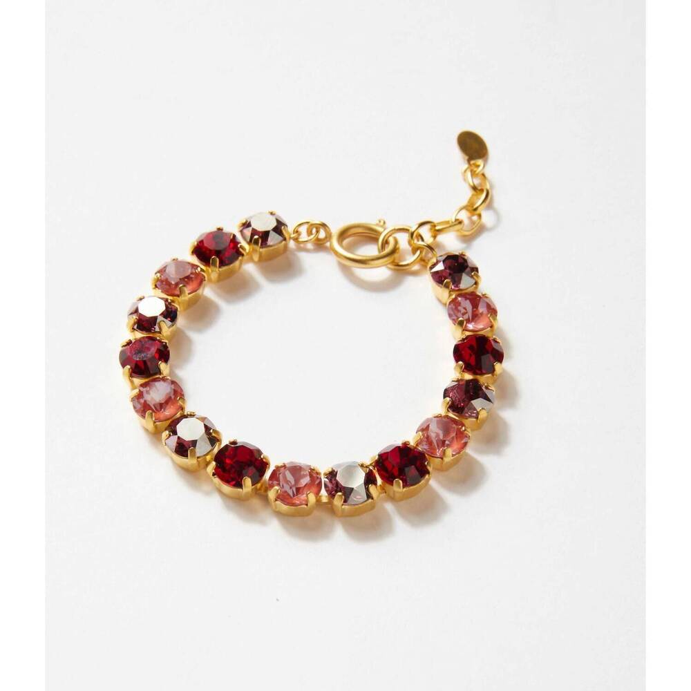 NEW LA VIE PARISIENNE women's crystal chain bracelet in red